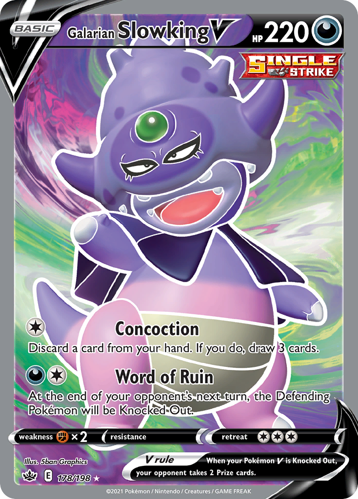 Galarian Slowking V (178/198) - [Full Art] Chilling Reign (CRE)