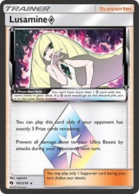 Lusamine Prism Star (182) - SM - Lost Thunder (SM8)