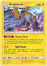 Ampharos SM Lost Thunder (78) - Deck Exclusives (PR)