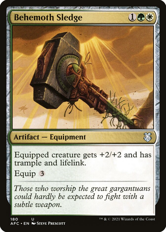 Behemoth Sledge (180) - Forgotten Realms Commander (AFC)