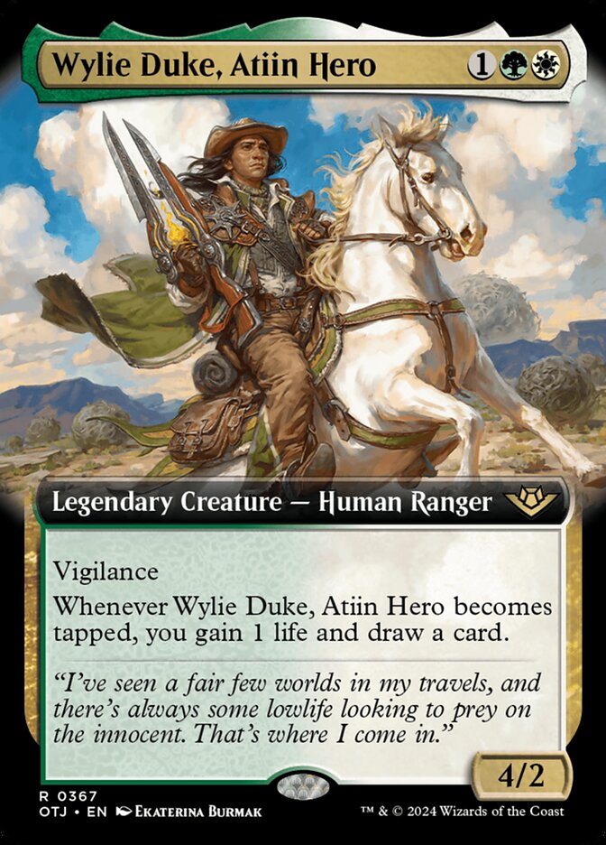Wylie Duke, Atiin Hero - [Extended Art] Outlaws of Thunder Junction (OTJ)