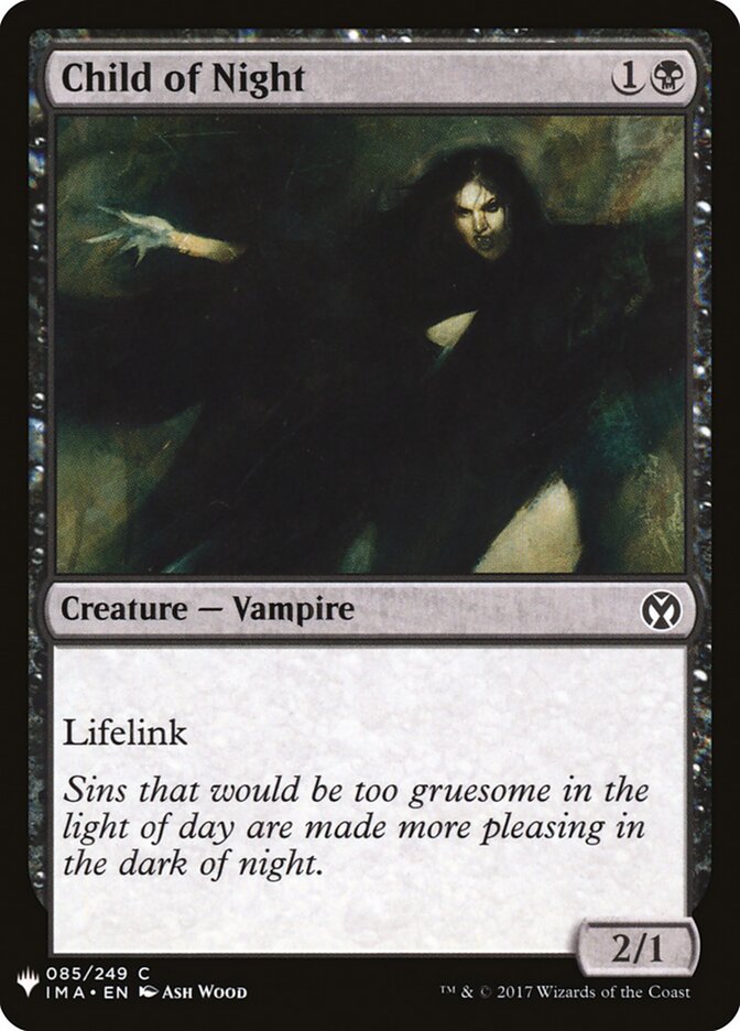 Child of Night (IMA-85) - The List (PLST)
