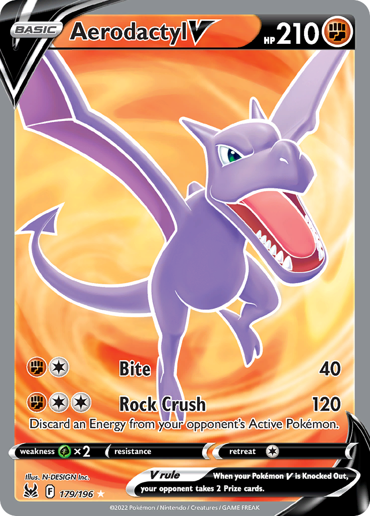 Aerodactyl V (179/196) - [Full Art] Lost Origin (LOR)