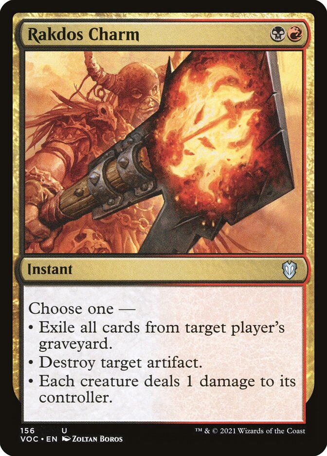 Rakdos Charm (156) - Crimson Vow Commander (VOC)