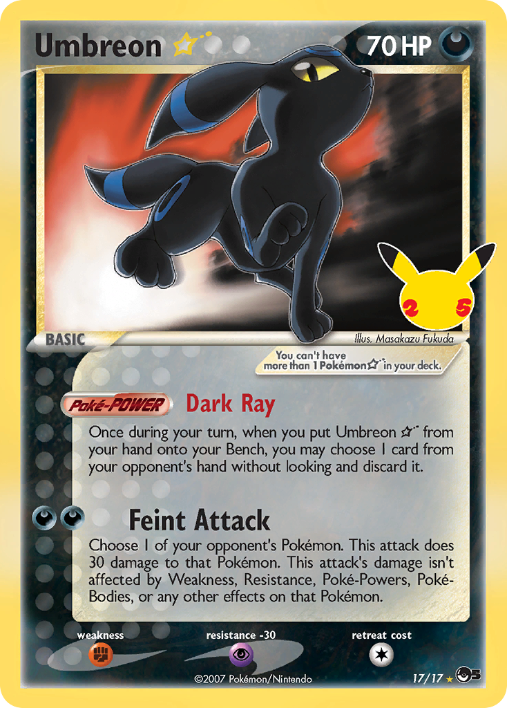 Umbreon ★ (17/25) - [Holo Foil] Celebrations: Classic Collection (CEL)