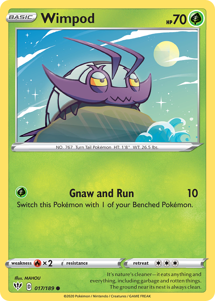 Wimpod (17/189) - [Reverse Holo] Darkness Ablaze (DAA)