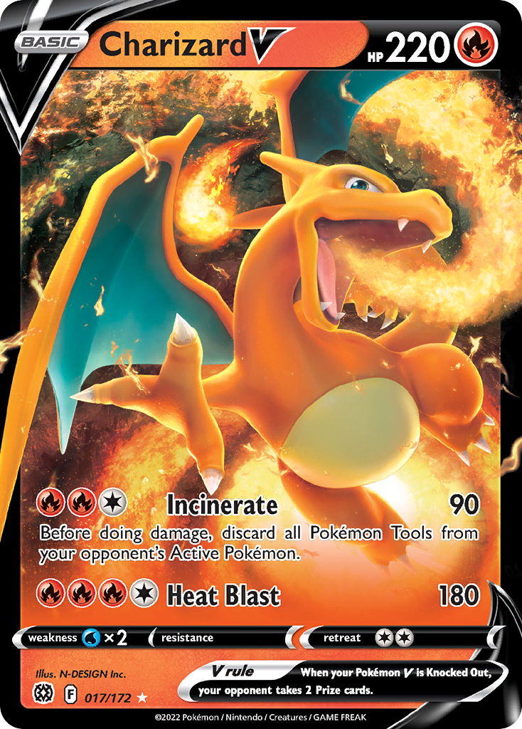 Charizard V (17/172) - [Holo Foil] Brilliant Stars (BRS)