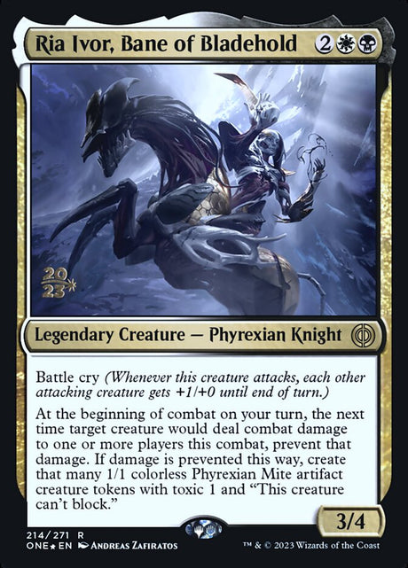 Ria Ivor, Bane of Bladehold (214s) - Phyrexia: All Will Be One Promos (PONE)