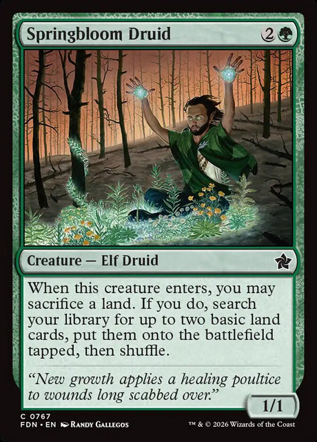 Springbloom Druid (767) - Foundations (FDN)