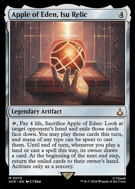 Apple of Eden, Isu Relic (70) - Assassin's Creed (ACR)