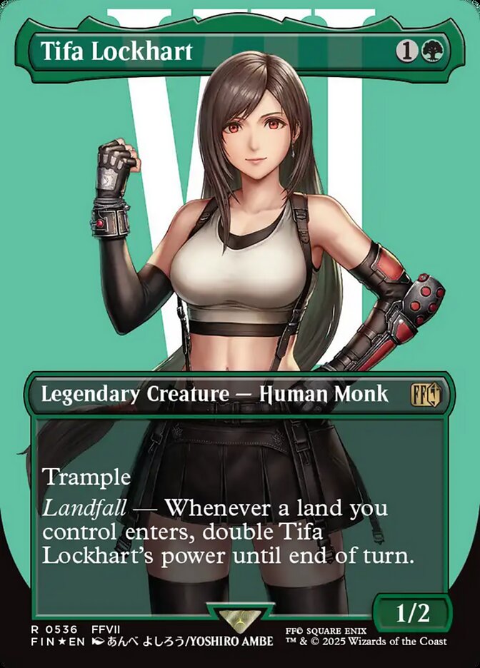 Tifa Lockhart (536) - [Surge Foil, Borderless] Final Fantasy (FIN)