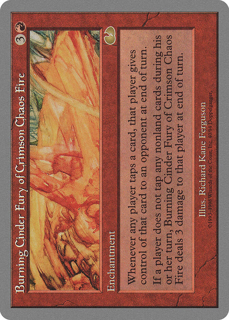 Burning Cinder Fury of Crimson Chaos Fire (40) - Unglued (UGL)