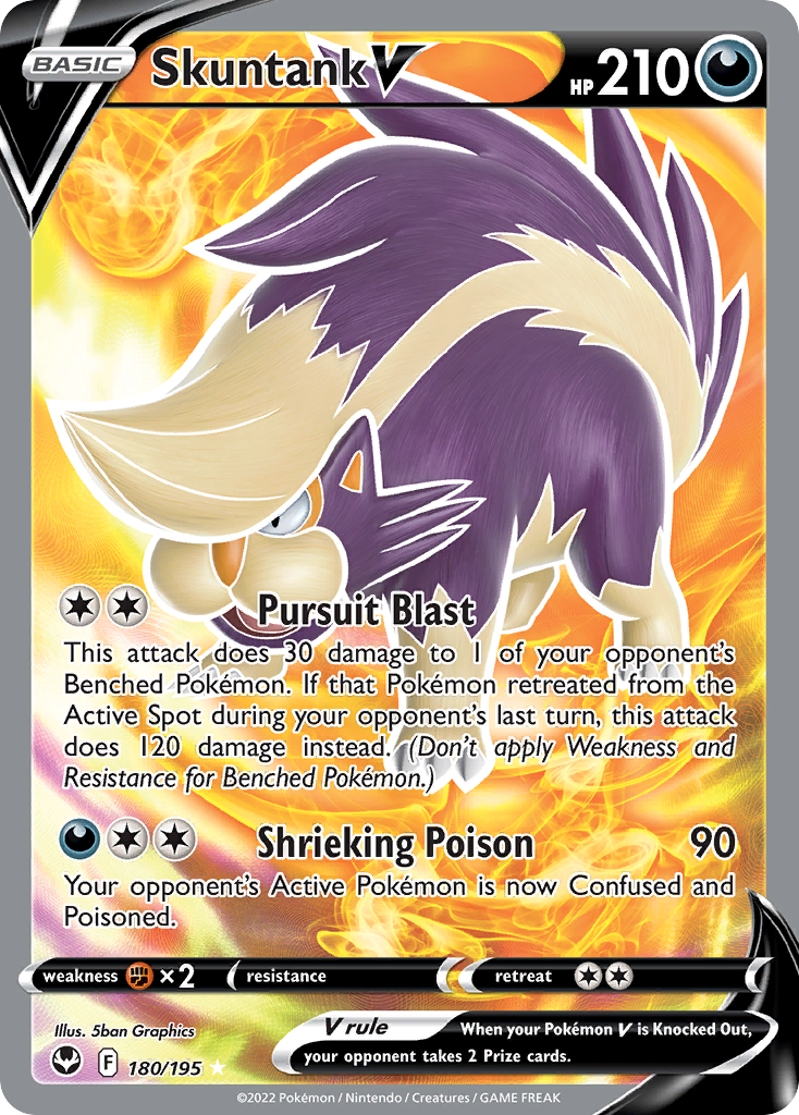 Skuntank V (180/195) - [Full Art] Silver Tempest (SIT)