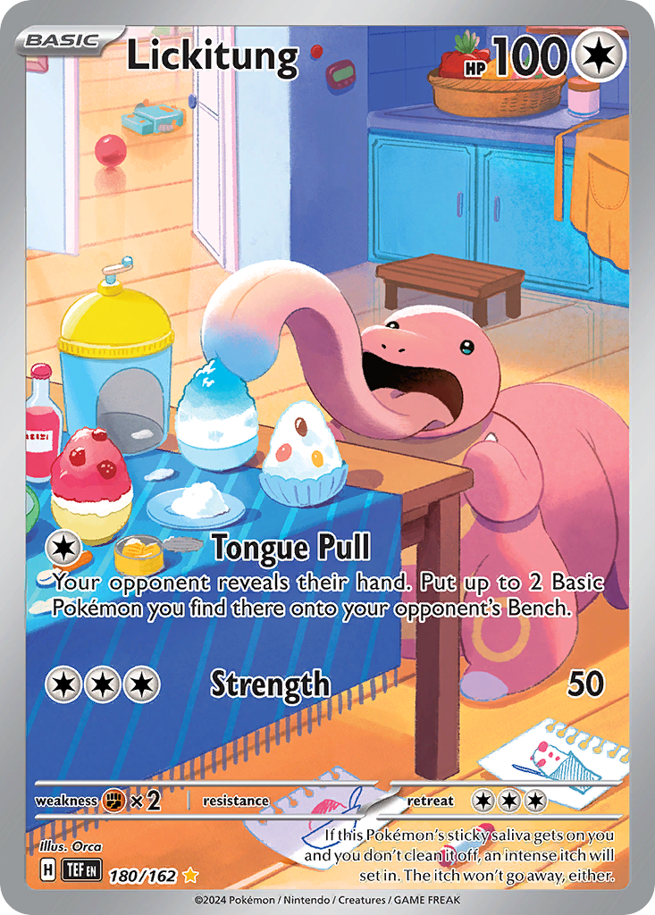Lickitung (180/162) - [Illustration Rare] Temporal Forces (TEF)