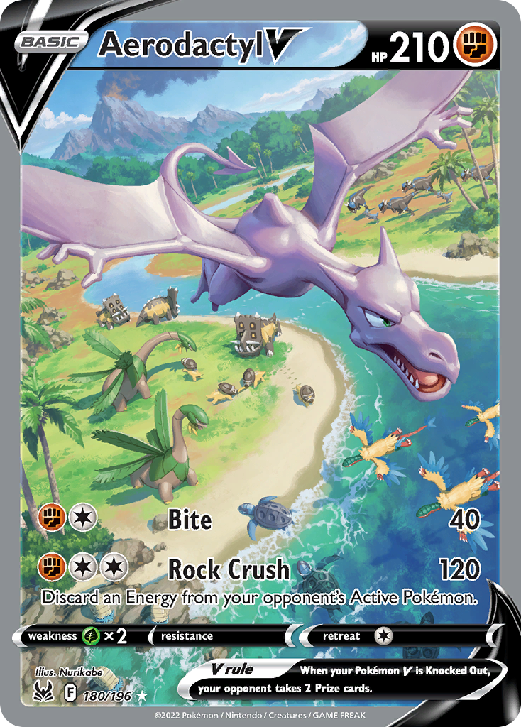 Aerodactyl V (180/196) - [Alternate Art] Lost Origin (LOR)