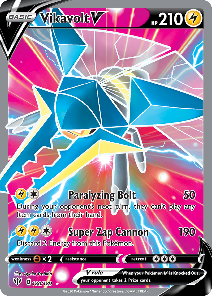 Vikavolt V (180/189) - [Full Art] Darkness Ablaze (DAA)