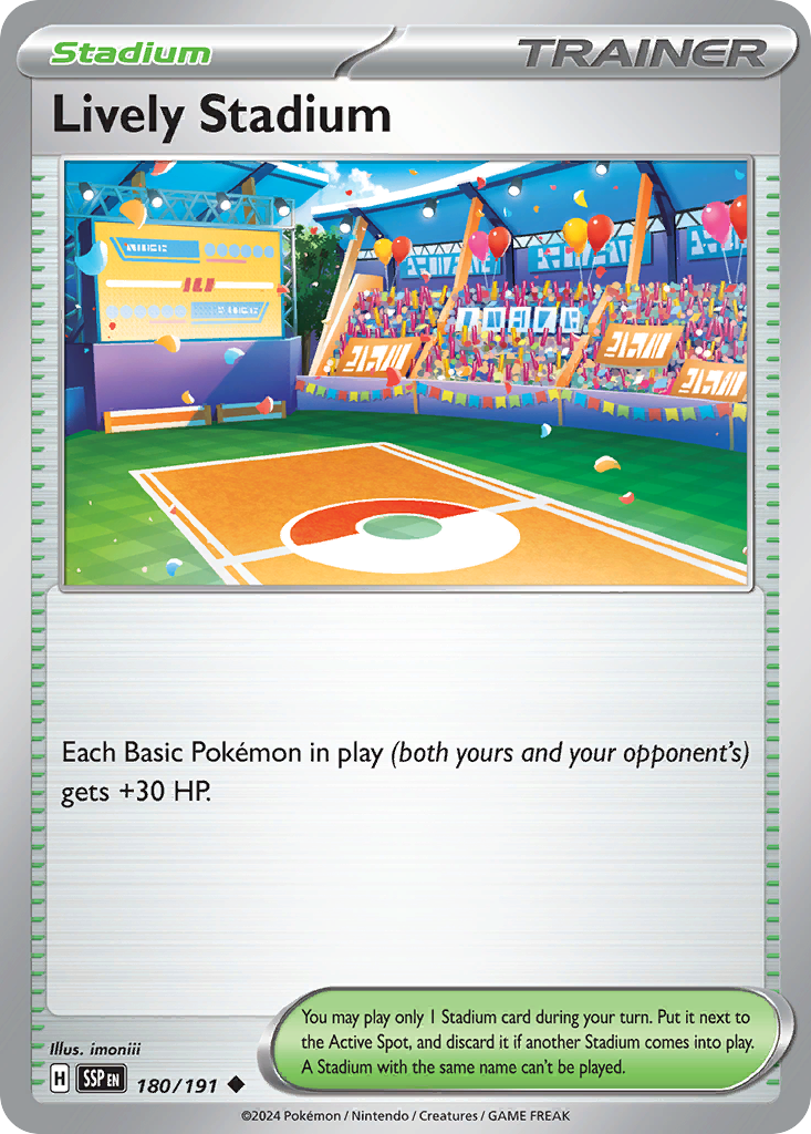 Lively Stadium (180/191) - Surging Sparks (SSP)