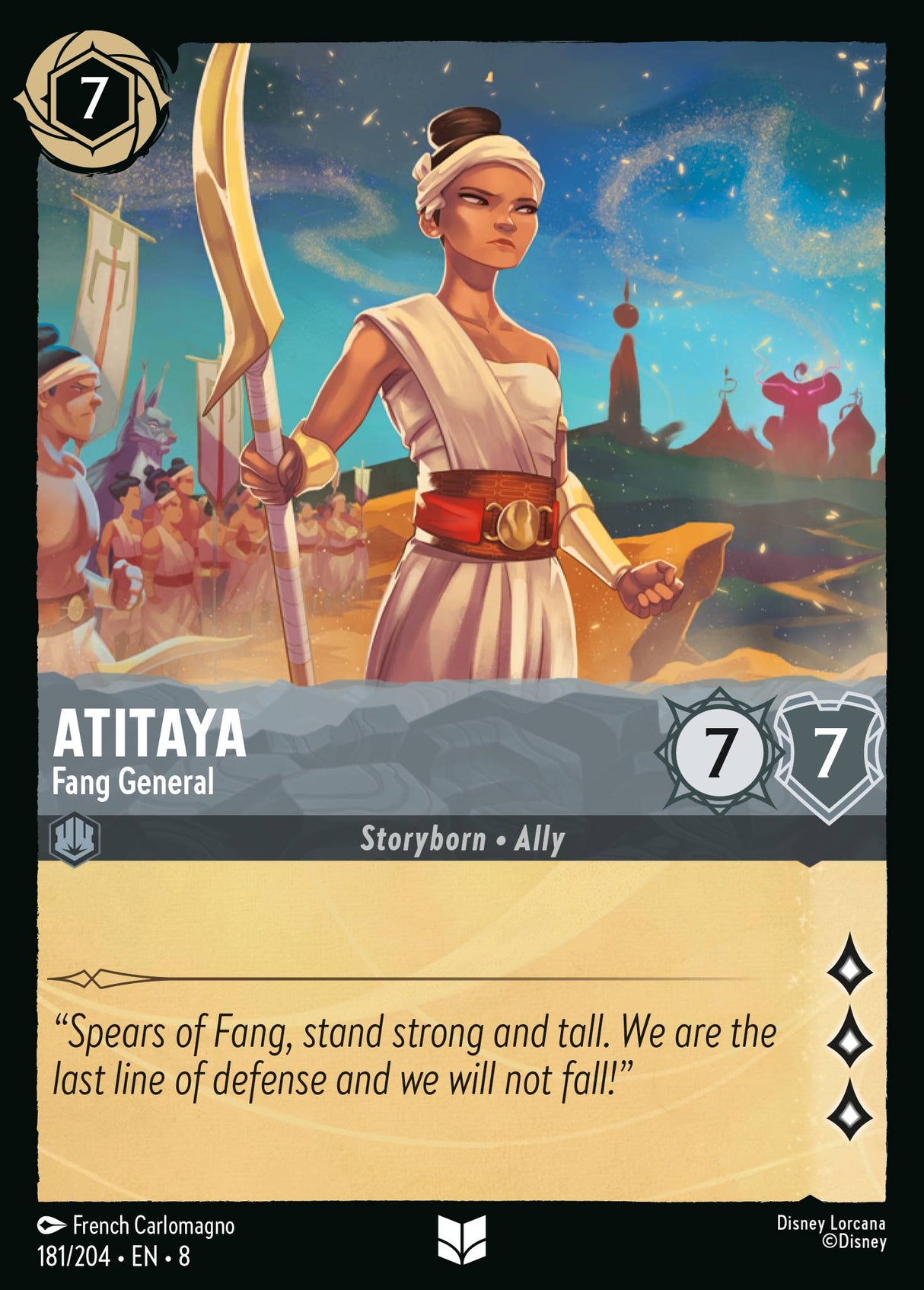 Atitaya - Fang General - [Foil] Reign of Jafar (8)