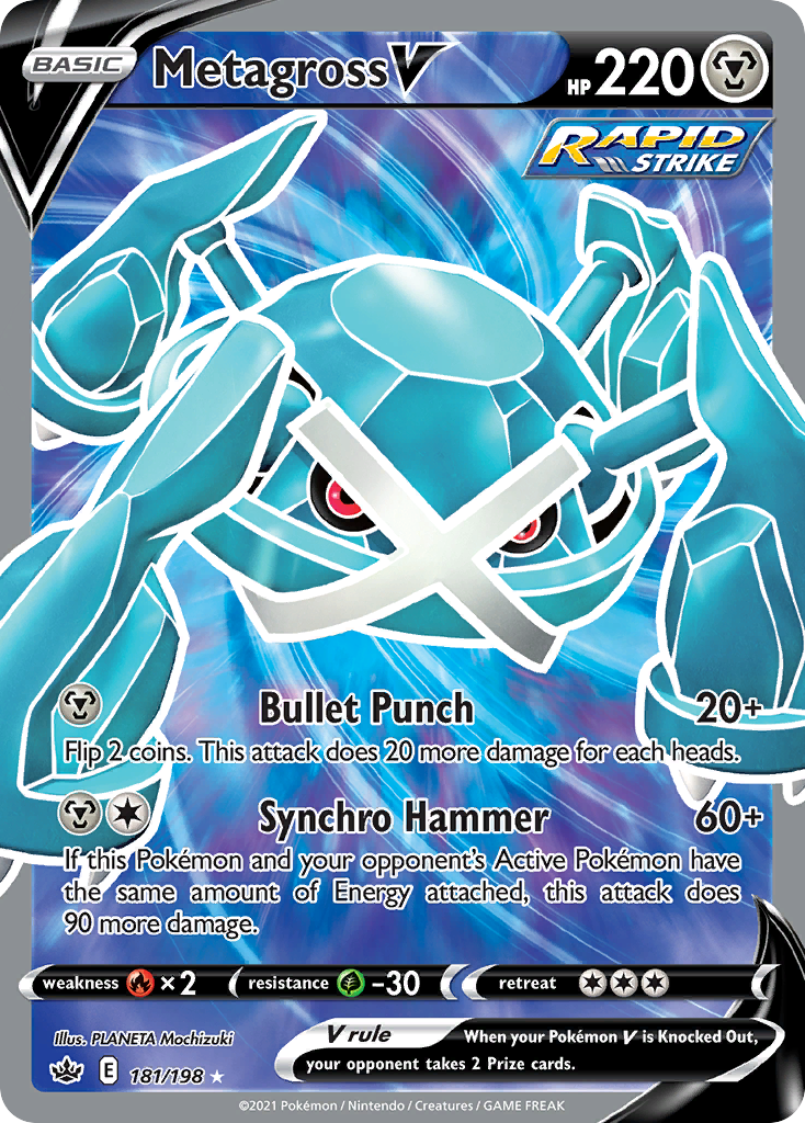 Metagross V (181/198) - [Full Art] Chilling Reign (CRE)
