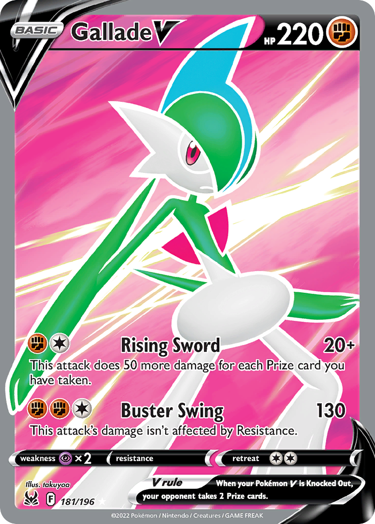 Gallade V (181/196) - [Full Art] Lost Origin (LOR)