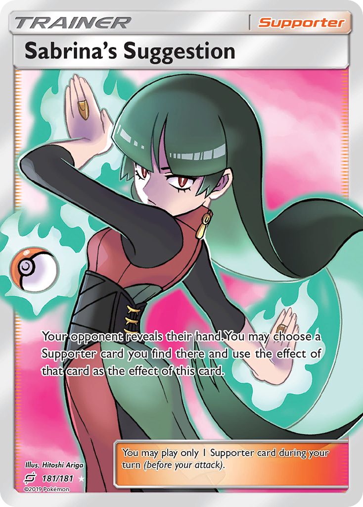 Sabrina's Suggestion (181/181) - [Full Art] Team Up (TEU)