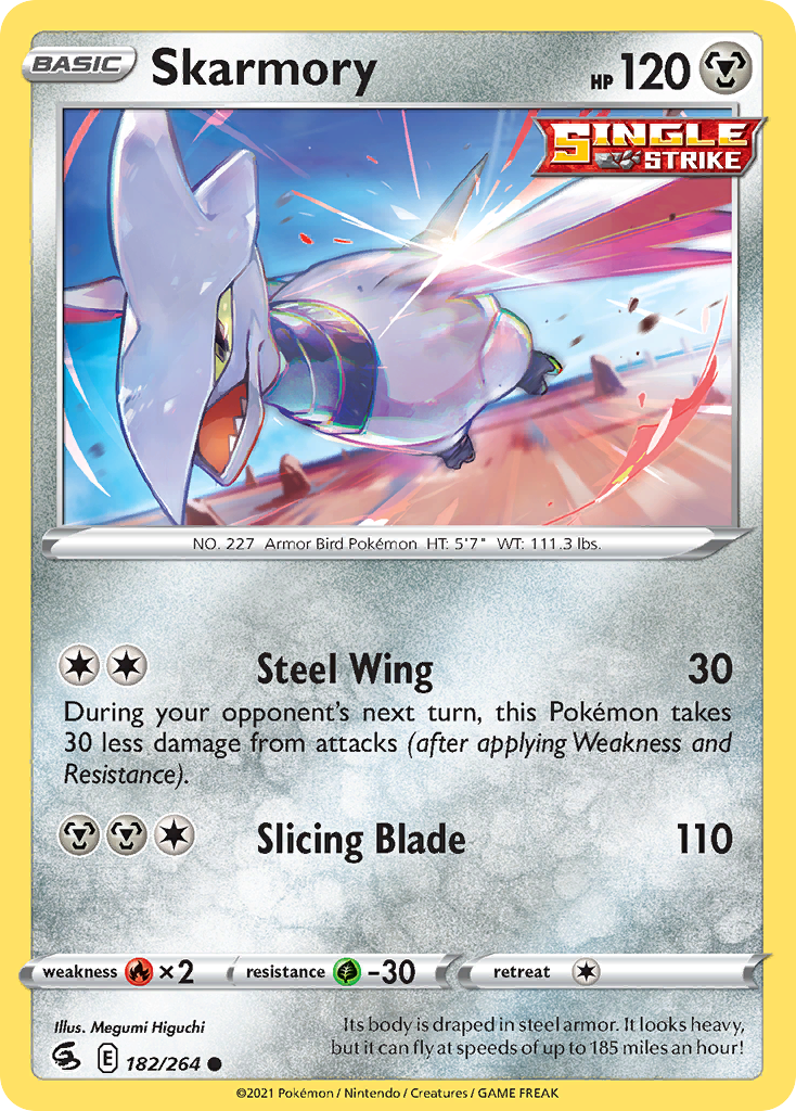 Skarmory (182/264) - [Reverse Holo] Fusion Strike (FST)