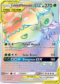 Celebi & Venusaur GX (Secret) (182) - SM - Team Up (SM9)