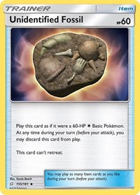 Unidentified Fossil (155) - SM - Team Up (SM9)