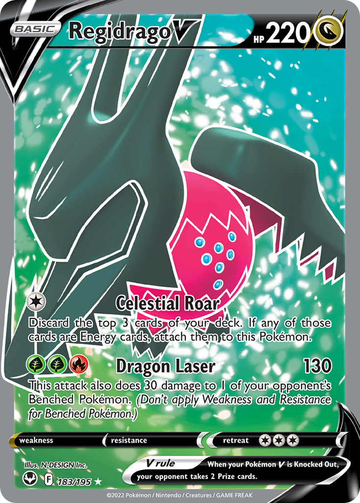 Regidrago V (183/195) - [Full Art] Silver Tempest (SIT)