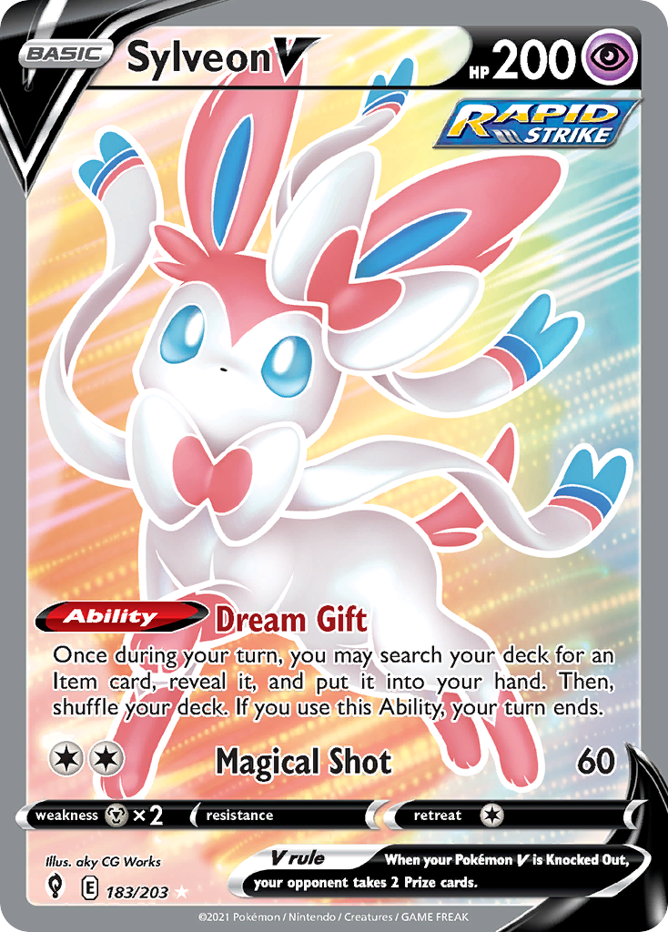 Sylveon V (183/203) - Evolving Skies (EVS)