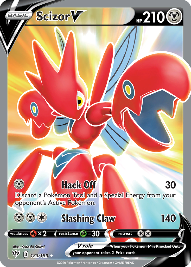 Scizor V (183/189) - [Full Art] Darkness Ablaze (DAA)