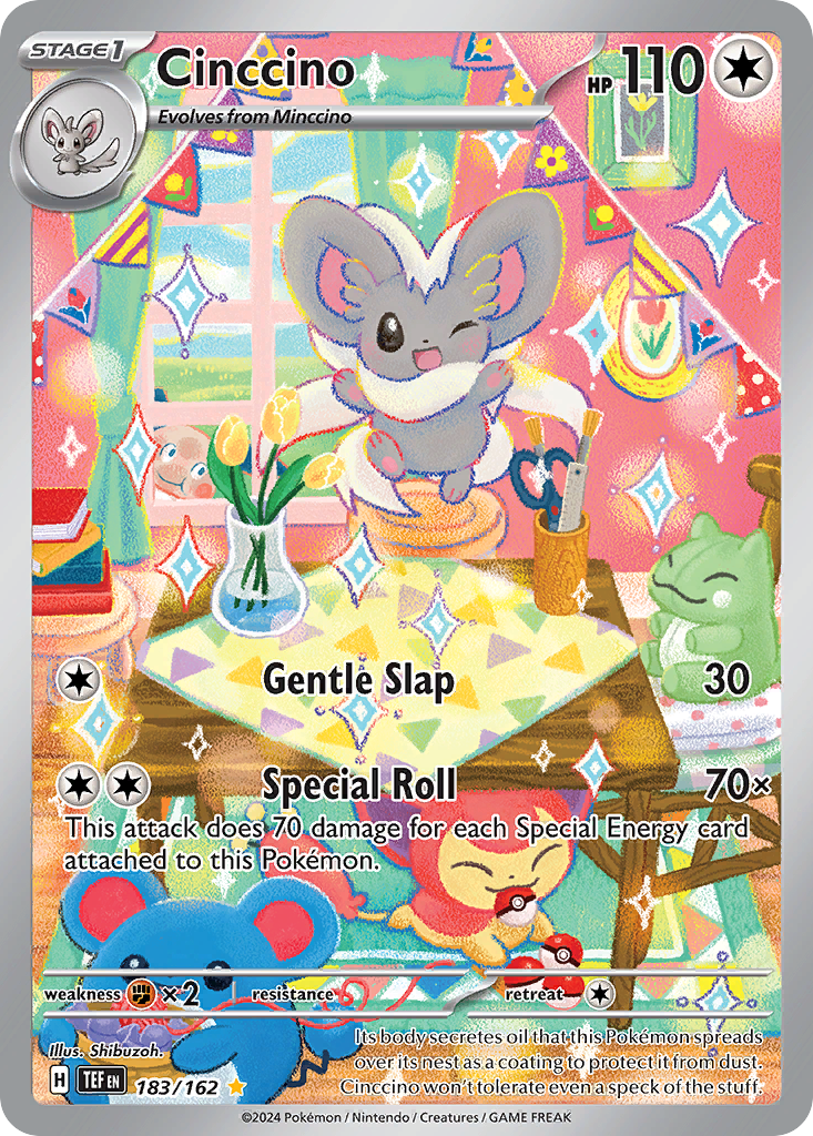 Cinccino (183/162) - [Illustration Rare] Temporal Forces (TEF)