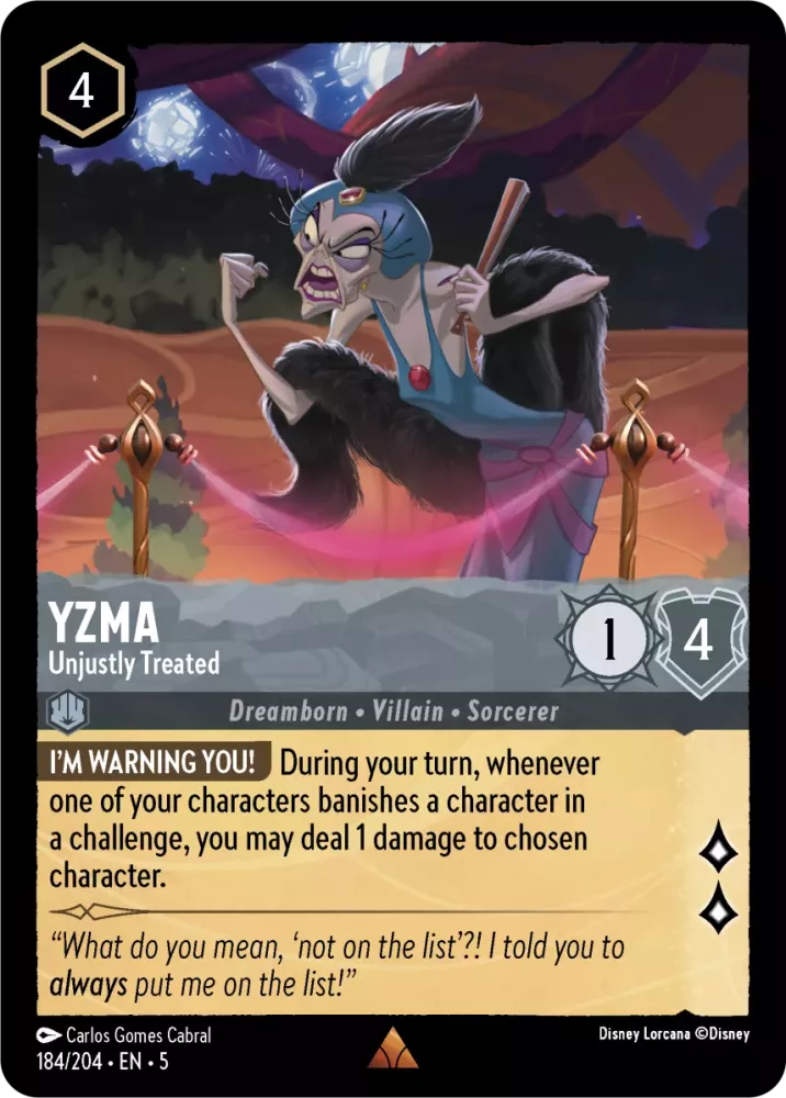 Yzma - Unjustly Treated - [Foil] Shimmering Skies (5)