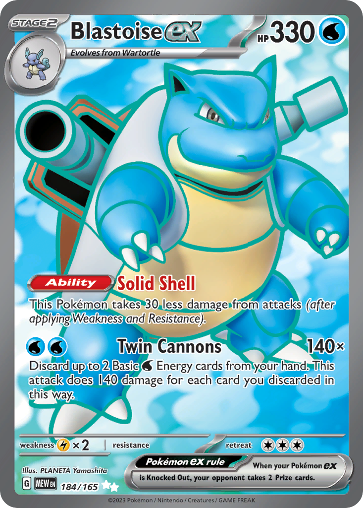 holographic blastoise pokemon card Blastoise Custom Pokémon Card – JackBaileyDesigns