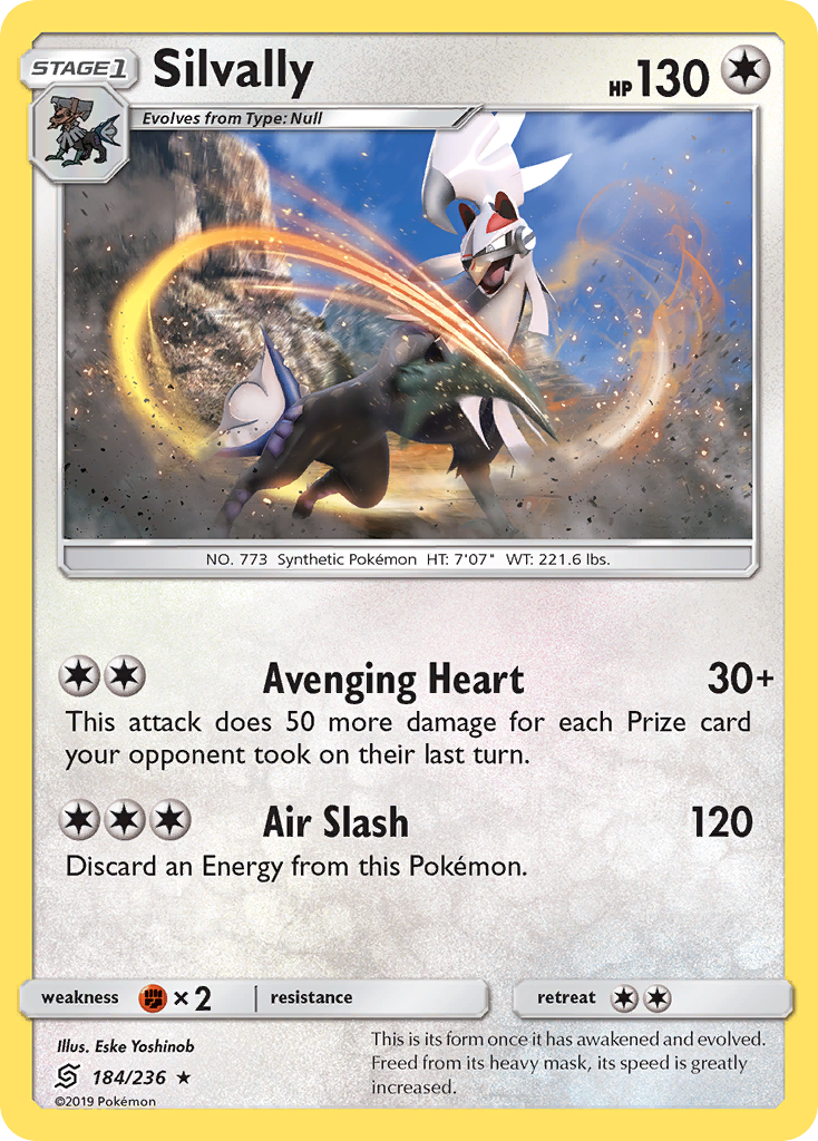 Silvally (184/236) - [Reverse Holo] Unified Minds (UNM)