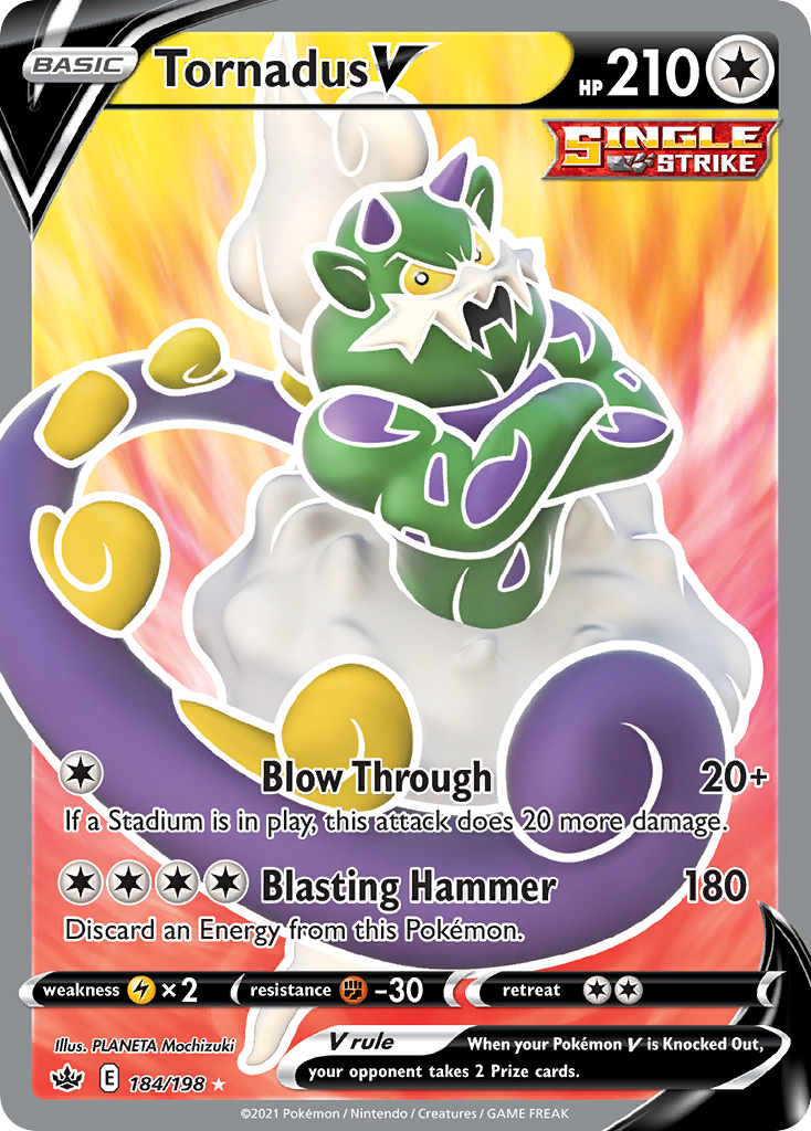 Tornadus V (184/198) - [Full Art] Chilling Reign (CRE)