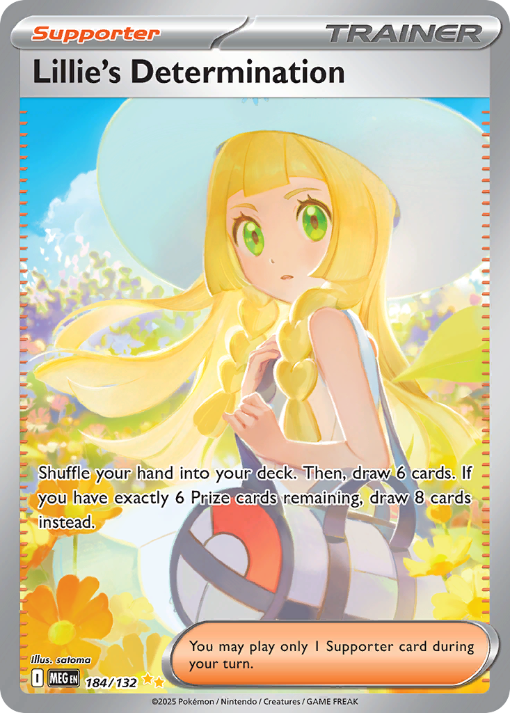 Lillie's Determination (184/132) - [Special Illustration Rare] Mega Evolution (MEG)