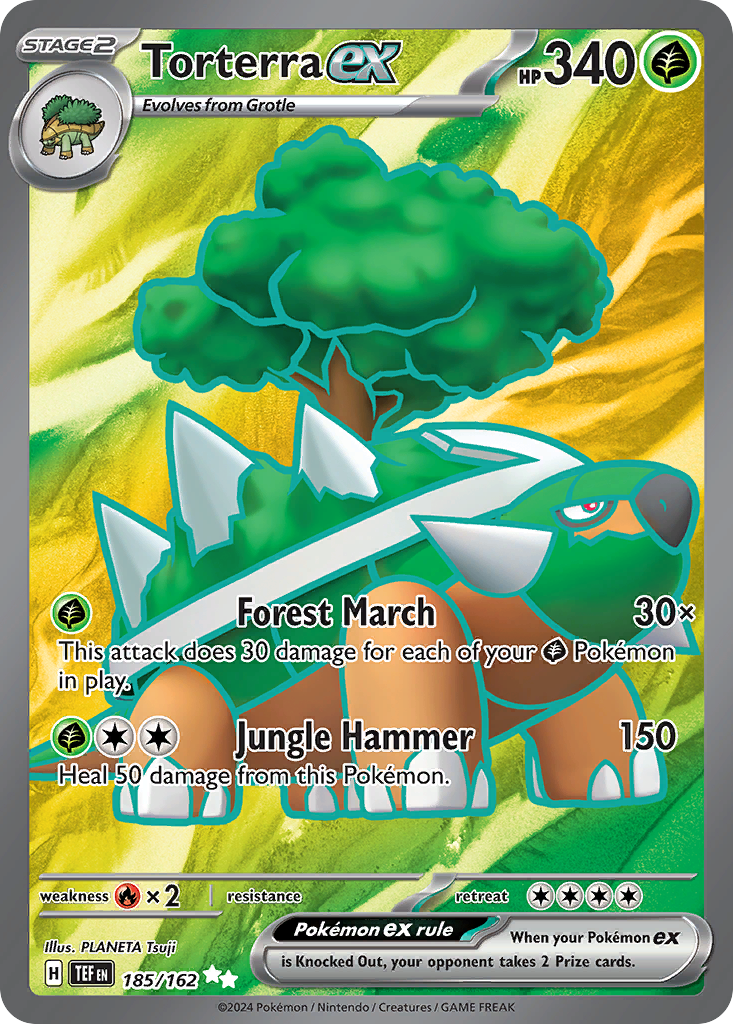 Torterra ex (185/162) - [Full Art] Temporal Forces (TEF)