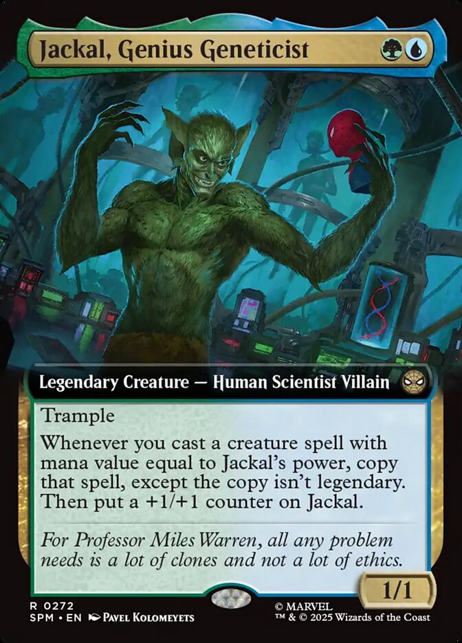 Jackal, Genius Geneticist (272) - [Foil, Extended Art] Marvel's Spider-Man (SPM)