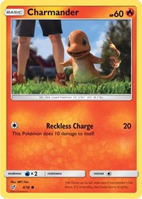 Charmander (Holo Common) (4) - Detective Pikachu (DEP)