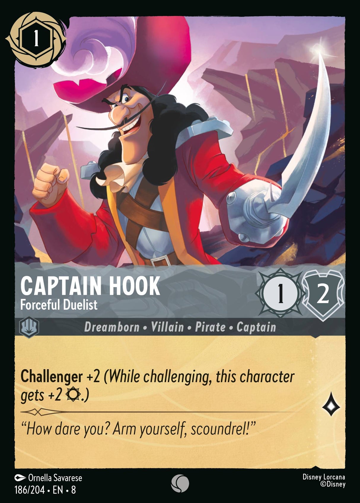 Captain Hook - Forceful Duelist - [Foil] Reign of Jafar (8)