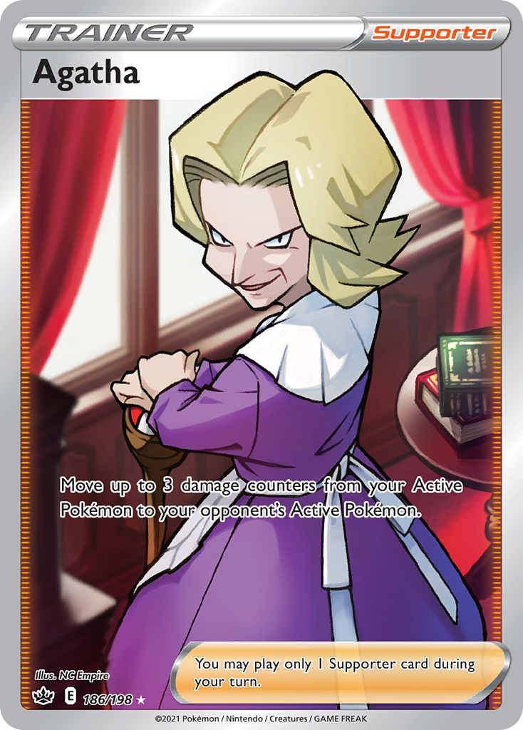 Agatha (186/198) - [Full Art] Chilling Reign (CRE)