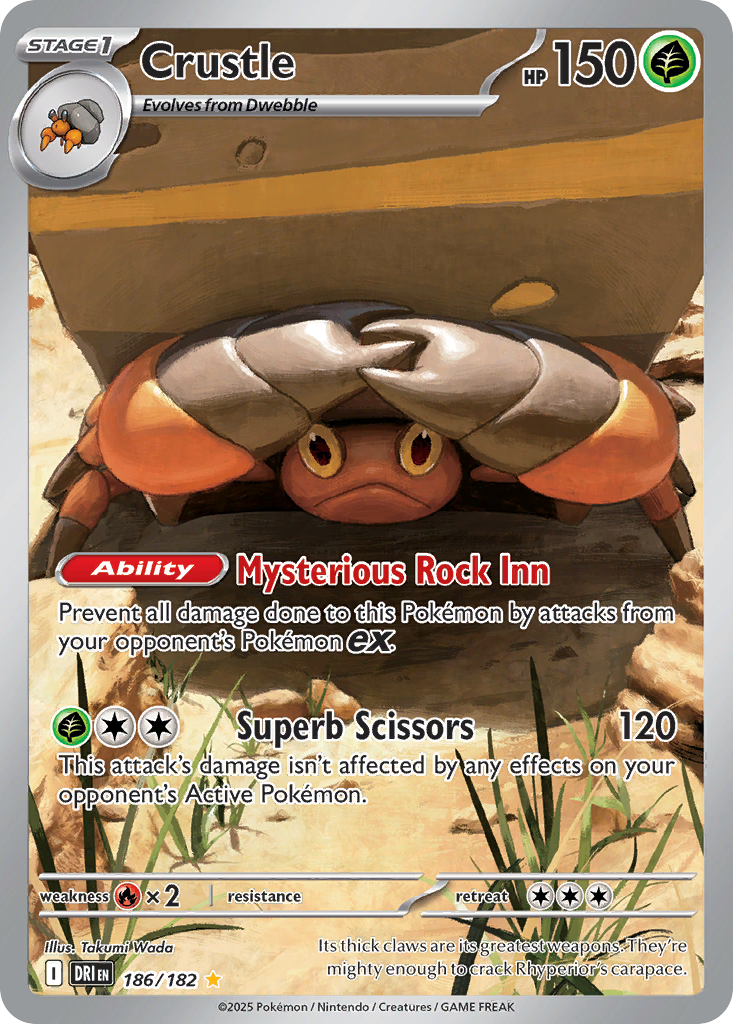Crustle (186/182) - [Illustration Rare] Destined Rivals (DRI)