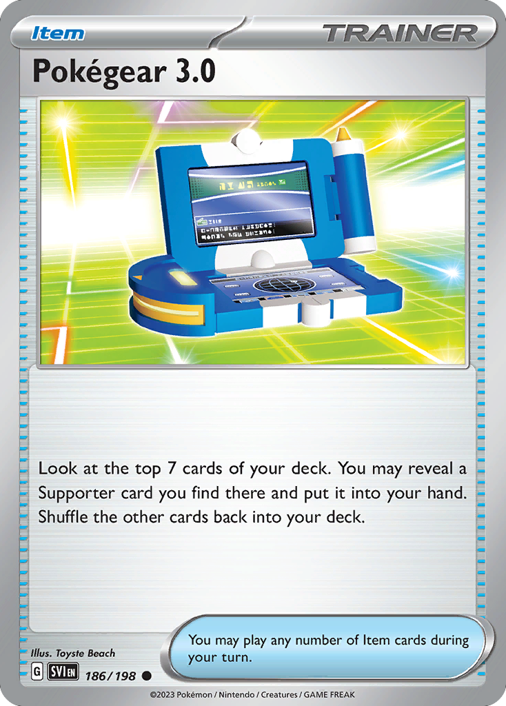 Pokegear 3.0 (186/198) - [Reverse Holo] Scarlet & Violet (SVI)