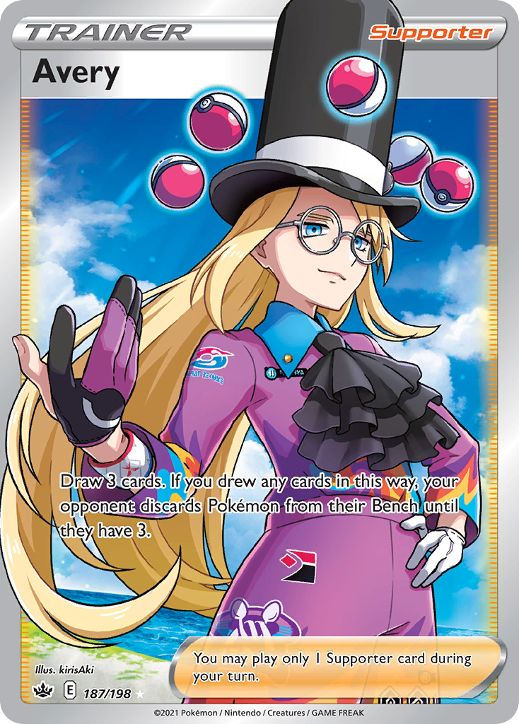 Avery (187/198) - [Full Art] Chilling Reign (CRE)