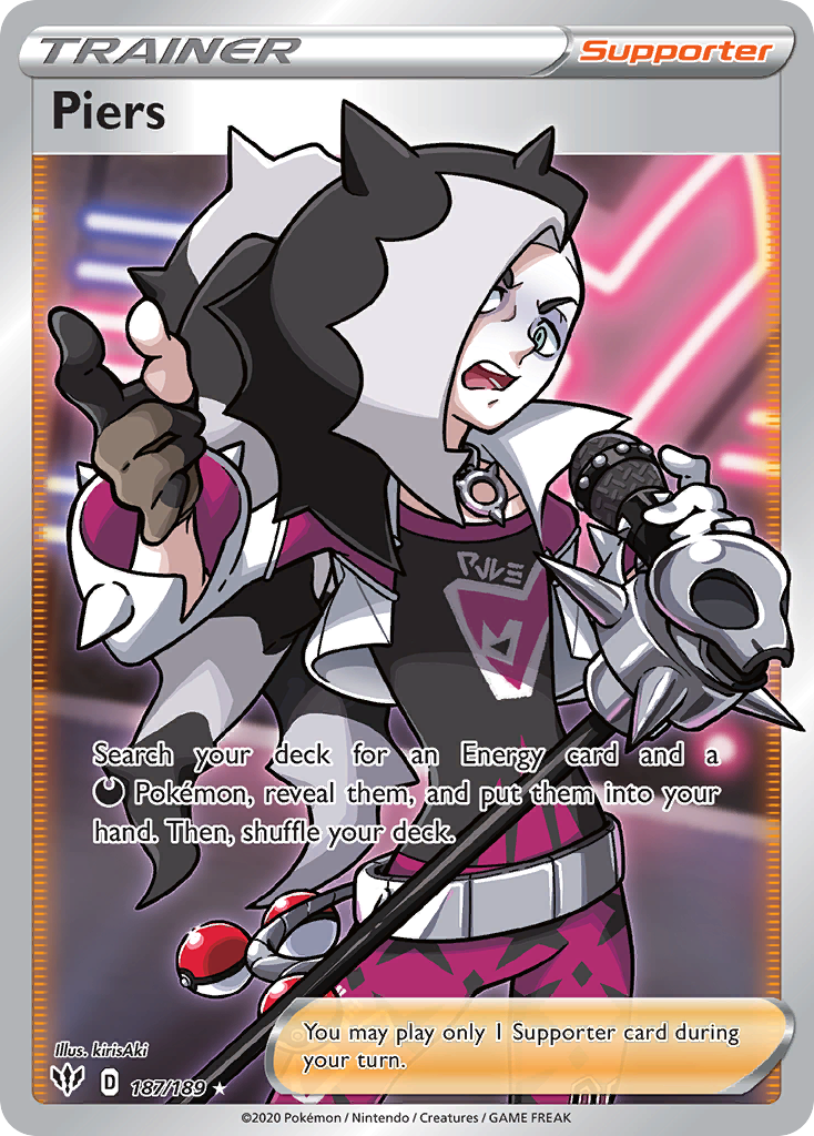 Piers (187/189) - [Full Art] Darkness Ablaze (DAA)