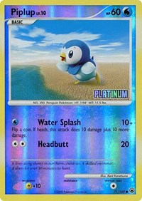 Piplup - 71/100 (71) - Burger King Promos (BKP)