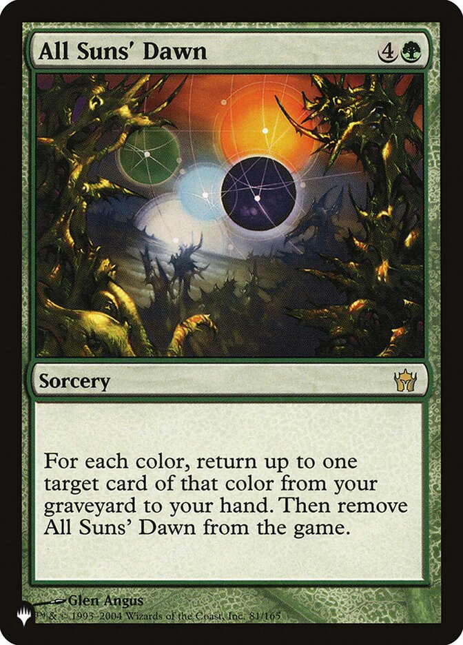 All Suns' Dawn (5DN-81) - The List (PLST)