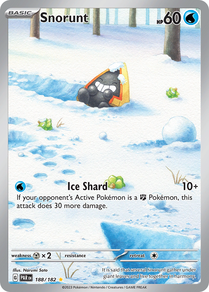 Snorunt (188/182) - [Illustration Rare] Paradox Rift (PAR)