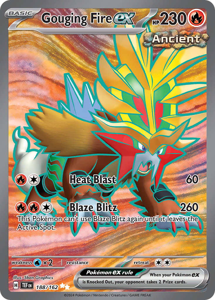 Gouging Fire ex (188/162) - [Full Art] Temporal Forces (TEF)